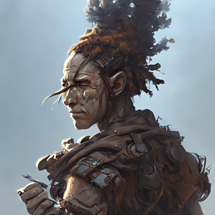 A post-apocalyptic warrior bonsai.